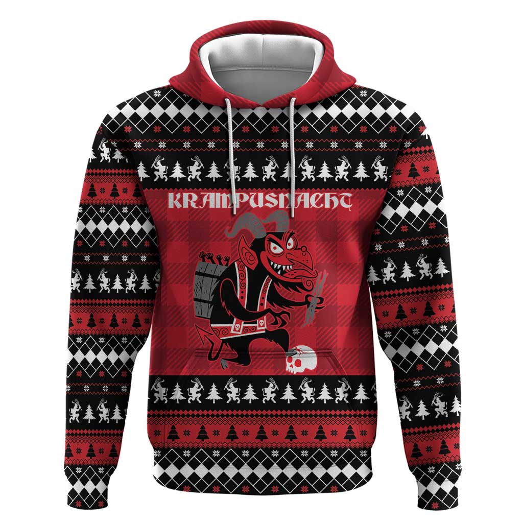 Merry Krampusnacht Personalized Hoodie Austrian Bavaria Alpine Christmas Demons - Wonder Print Shop