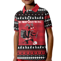 Merry Krampusnacht Personalized Kid Polo Shirt Austrian Bavaria Alpine Christmas Demons - Wonder Print Shop