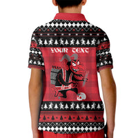 Merry Krampusnacht Personalized Kid Polo Shirt Austrian Bavaria Alpine Christmas Demons - Wonder Print Shop