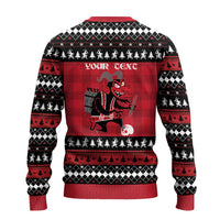 Merry Krampusnacht Personalized Ugly Christmas Sweater Austrian Bavaria Alpine Christmas Demons - Wonder Print Shop