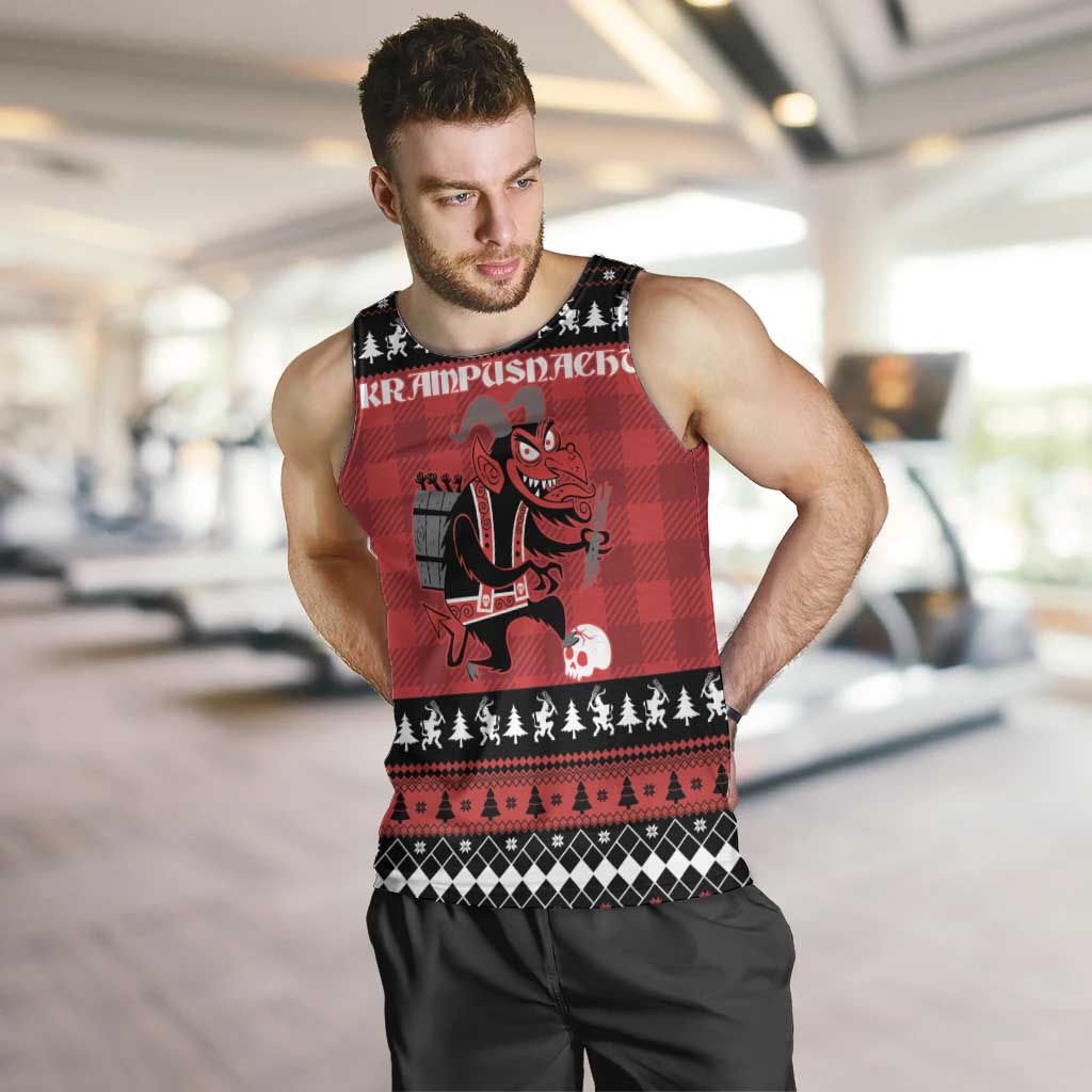 Merry Krampusnacht Personalized Men Tank Top Austrian Bavaria Alpine Christmas Demons - Wonder Print Shop