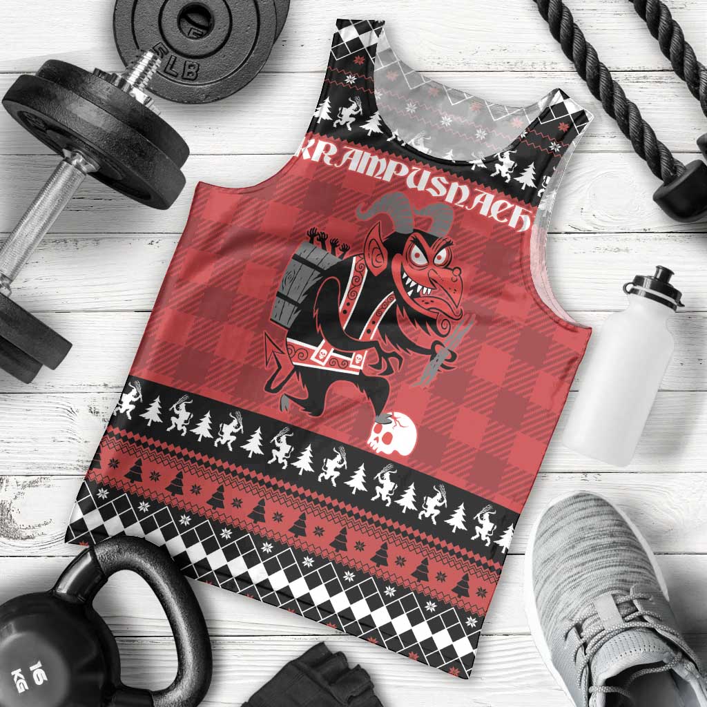 Merry Krampusnacht Personalized Men Tank Top Austrian Bavaria Alpine Christmas Demons - Wonder Print Shop
