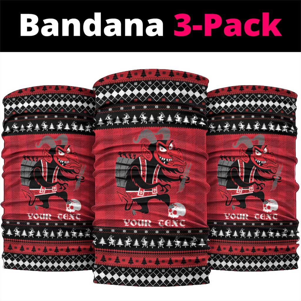 Merry Krampusnacht Personalized Neck Gaiter Austrian Bavaria Alpine Christmas Demons - Wonder Print Shop