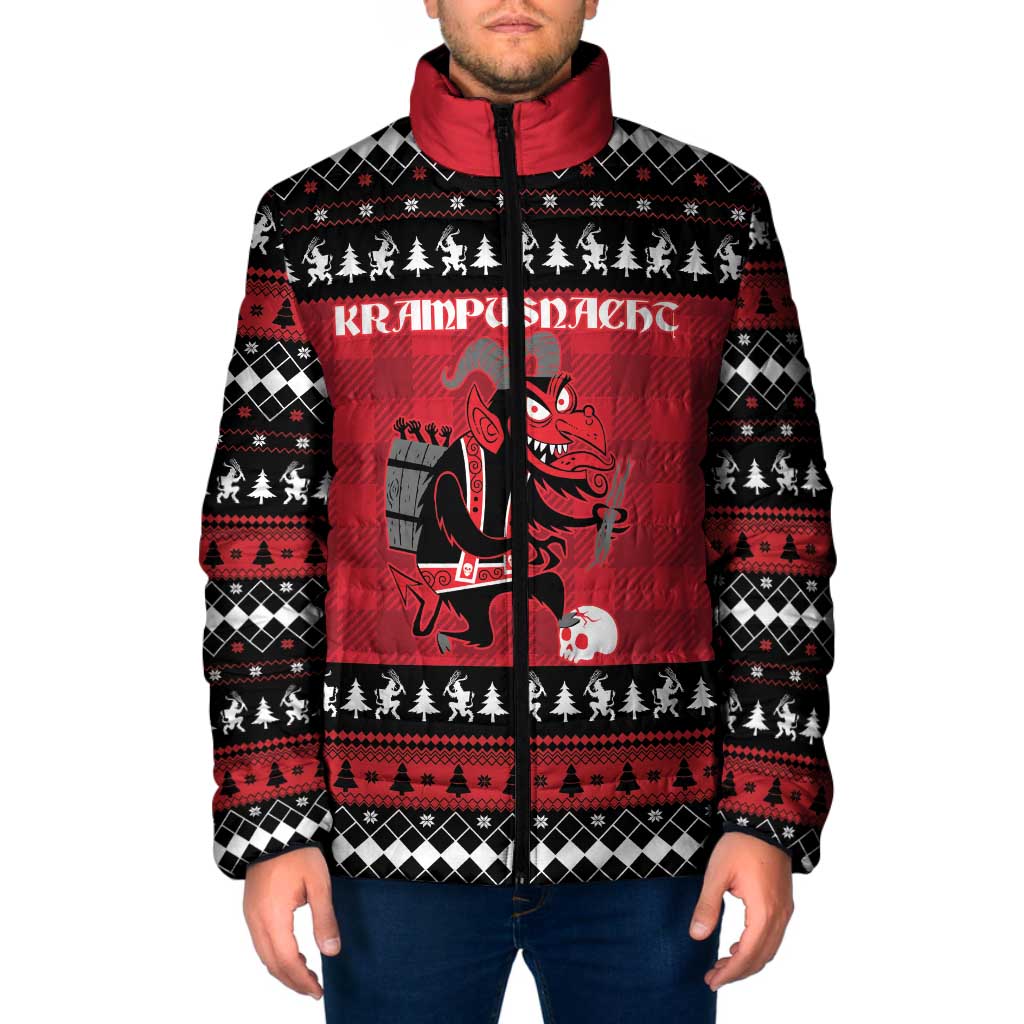 Merry Krampusnacht Personalized Padded Jacket Austrian Bavaria Alpine Christmas Demons - Wonder Print Shop