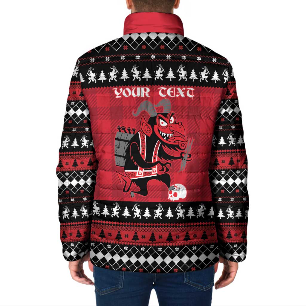 Merry Krampusnacht Personalized Padded Jacket Austrian Bavaria Alpine Christmas Demons - Wonder Print Shop