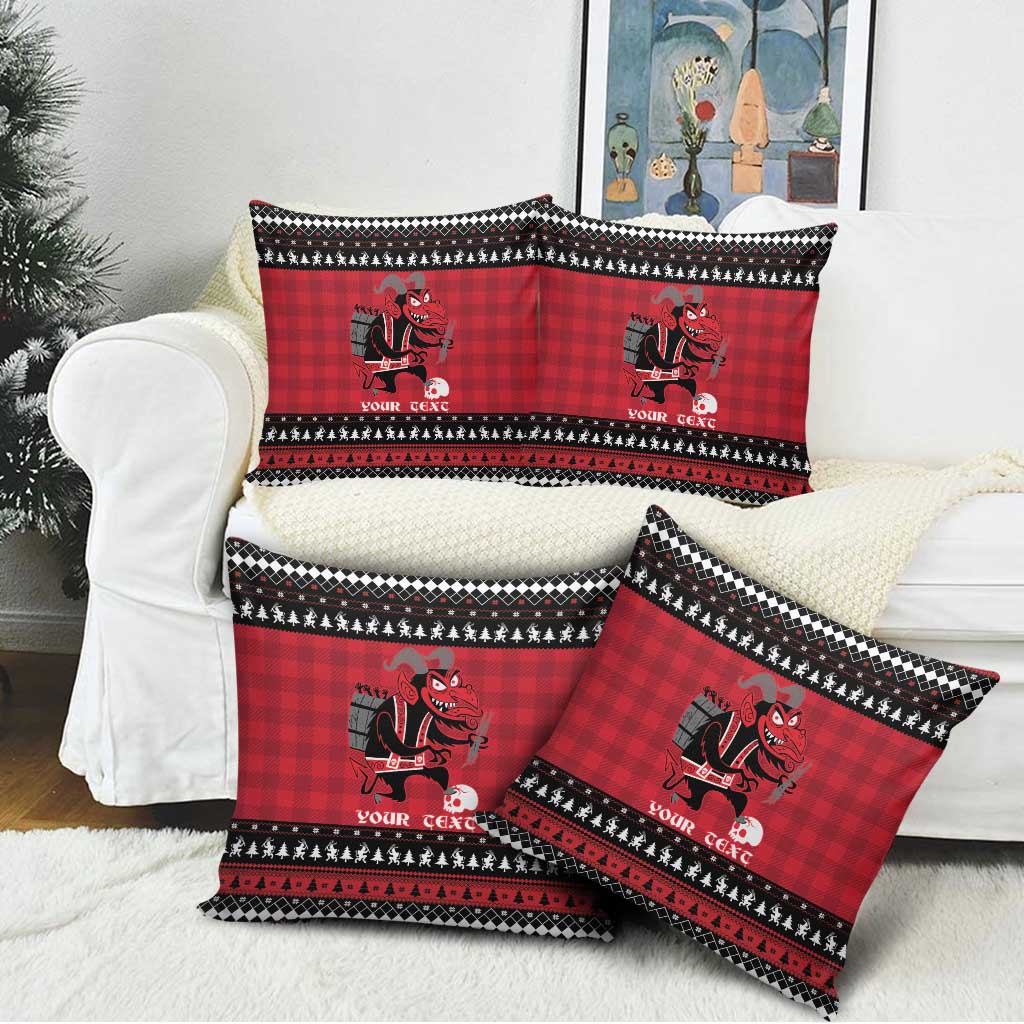 Merry Krampusnacht Personalized Pillow Cover Austrian Bavaria Alpine Christmas Demons - Wonder Print Shop