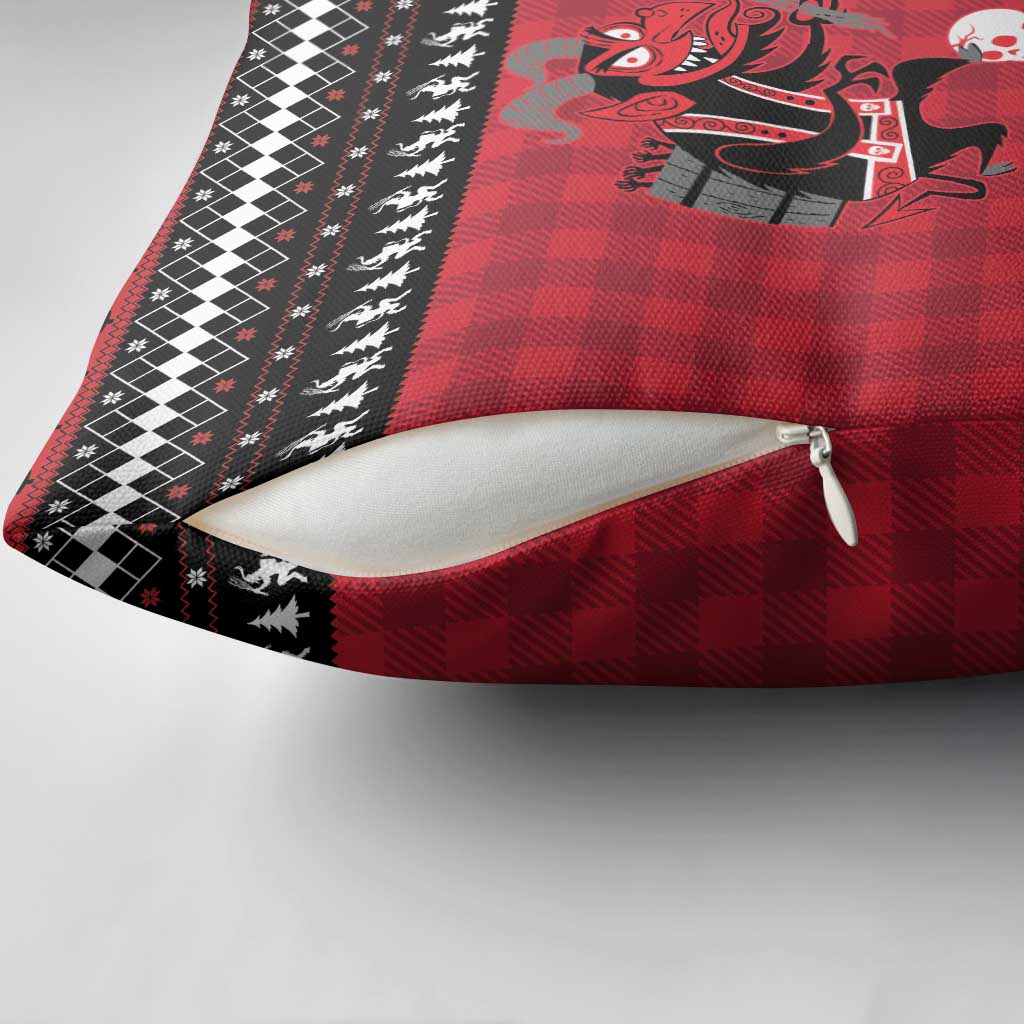 Merry Krampusnacht Personalized Pillow Cover Austrian Bavaria Alpine Christmas Demons - Wonder Print Shop
