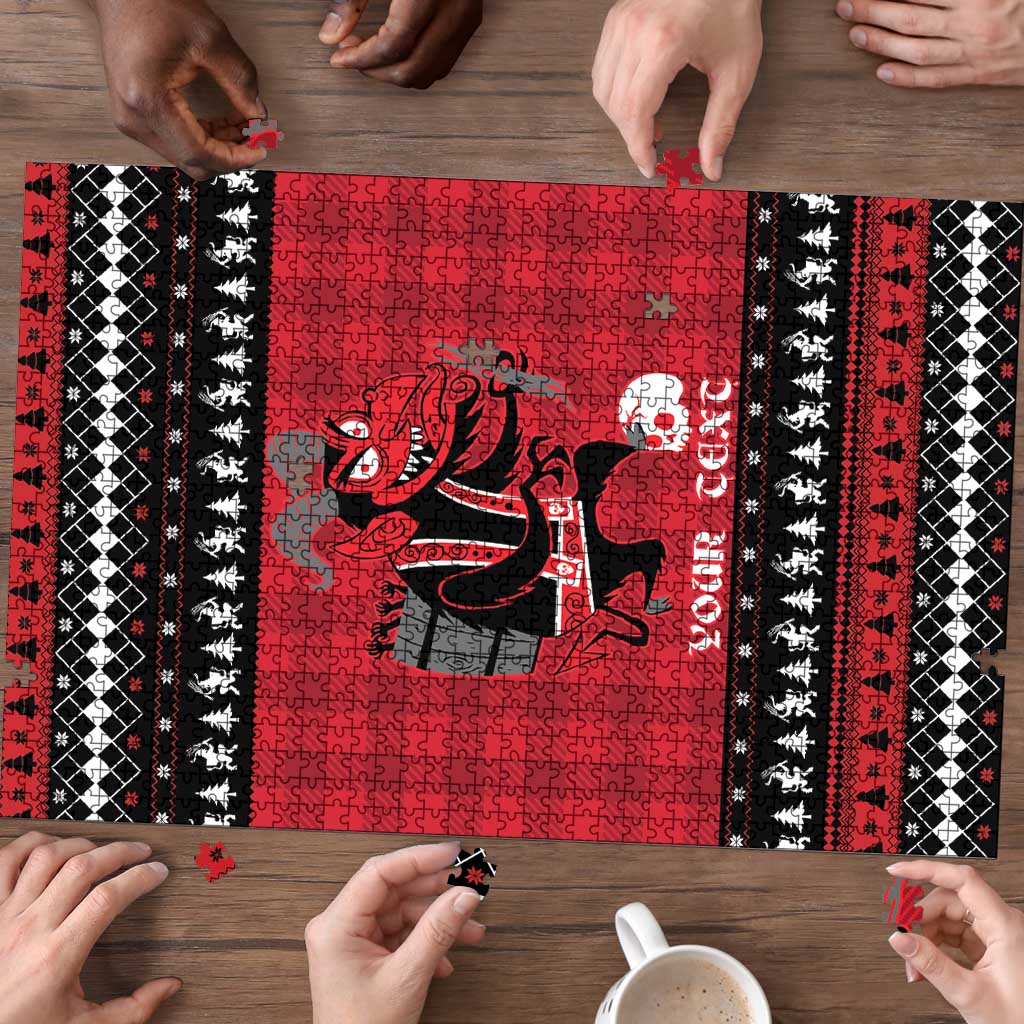 Merry Krampusnacht Personalized Puzzle Austrian Bavaria Alpine Christmas Demons - Wonder Print Shop