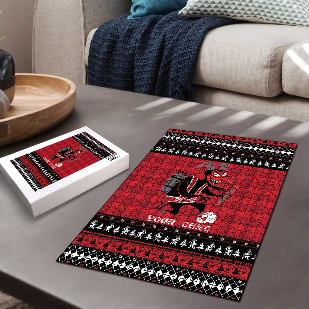 Merry Krampusnacht Personalized Puzzle Austrian Bavaria Alpine Christmas Demons - Wonder Print Shop
