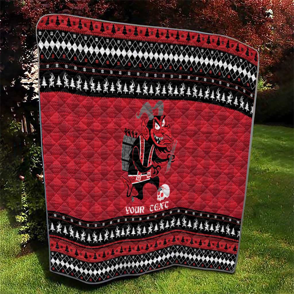 Merry Krampusnacht Personalized Quilt Austrian Bavaria Alpine Christmas Demons - Wonder Print Shop