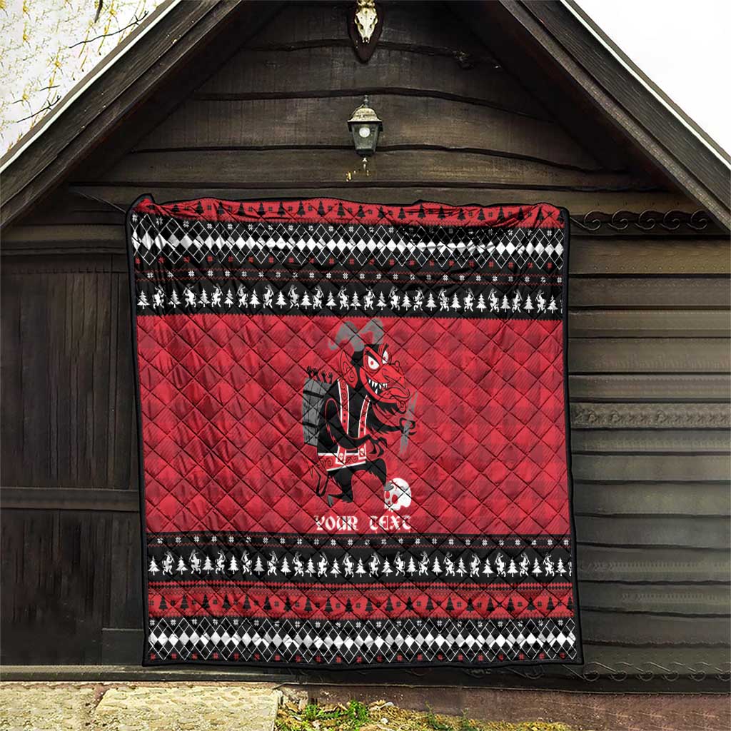 Merry Krampusnacht Personalized Quilt Austrian Bavaria Alpine Christmas Demons - Wonder Print Shop