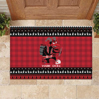 Merry Krampusnacht Personalized Rubber Doormat Austrian Bavaria Alpine Christmas Demons - Wonder Print Shop