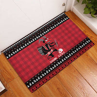 Merry Krampusnacht Personalized Rubber Doormat Austrian Bavaria Alpine Christmas Demons - Wonder Print Shop