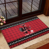 Merry Krampusnacht Personalized Rubber Doormat Austrian Bavaria Alpine Christmas Demons - Wonder Print Shop