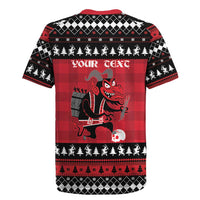 Merry Krampusnacht Personalized Rugby Jersey Austrian Bavaria Alpine Christmas Demons - Wonder Print Shop