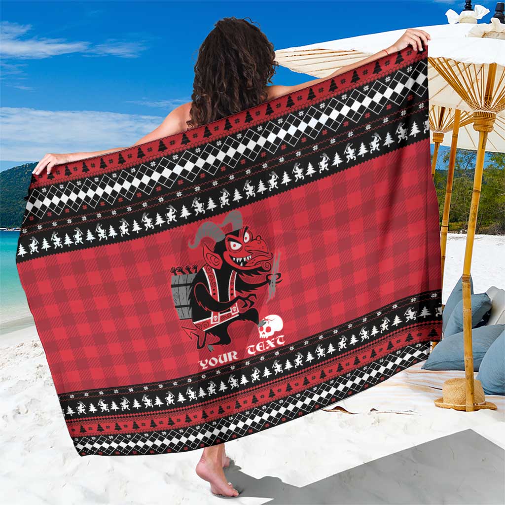 Merry Krampusnacht Personalized Sarong Austrian Bavaria Alpine Christmas Demons - Wonder Print Shop