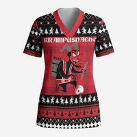 Merry Krampusnacht Personalized Scrub Top Austrian Bavaria Alpine Christmas Demons - Wonder Print Shop
