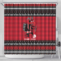 Merry Krampusnacht Personalized Shower Curtain Austrian Bavaria Alpine Christmas Demons - Wonder Print Shop