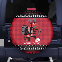 Merry Krampusnacht Personalized Spare Tire Cover Austrian Bavaria Alpine Christmas Demons - Wonder Print Shop