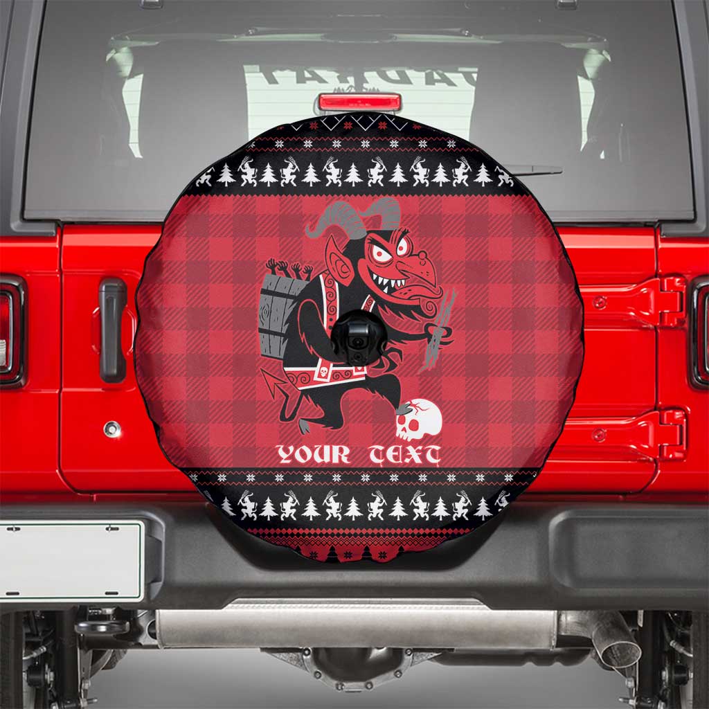 Merry Krampusnacht Personalized Spare Tire Cover Austrian Bavaria Alpine Christmas Demons - Wonder Print Shop