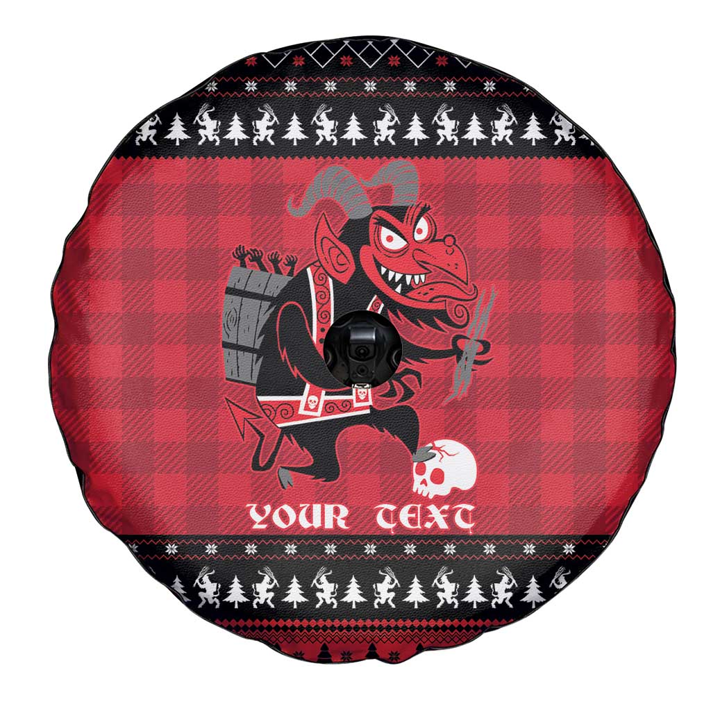 Merry Krampusnacht Personalized Spare Tire Cover Austrian Bavaria Alpine Christmas Demons - Wonder Print Shop