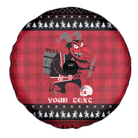 Merry Krampusnacht Personalized Spare Tire Cover Austrian Bavaria Alpine Christmas Demons - Wonder Print Shop