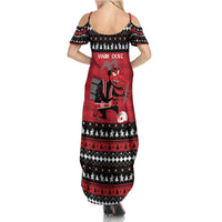 Merry Krampusnacht Personalized Summer Maxi Dress Austrian Bavaria Alpine Christmas Demons - Wonder Print Shop