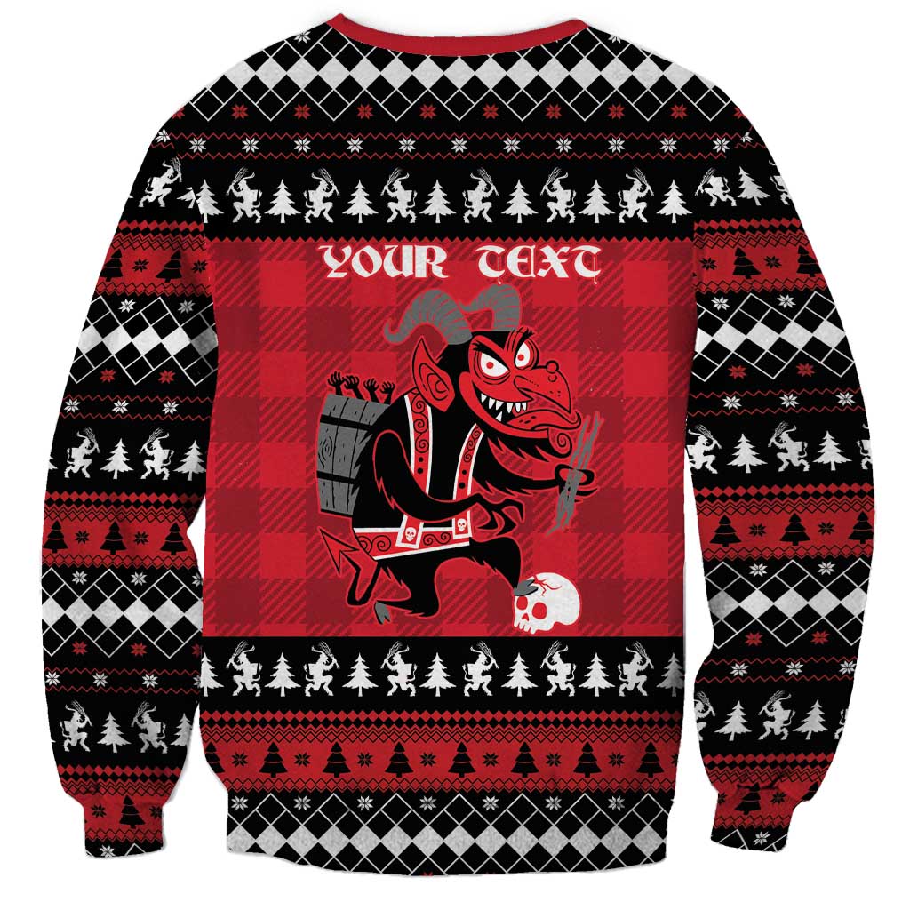 Merry Krampusnacht Personalized Sweatshirt Austrian Bavaria Alpine Christmas Demons - Wonder Print Shop