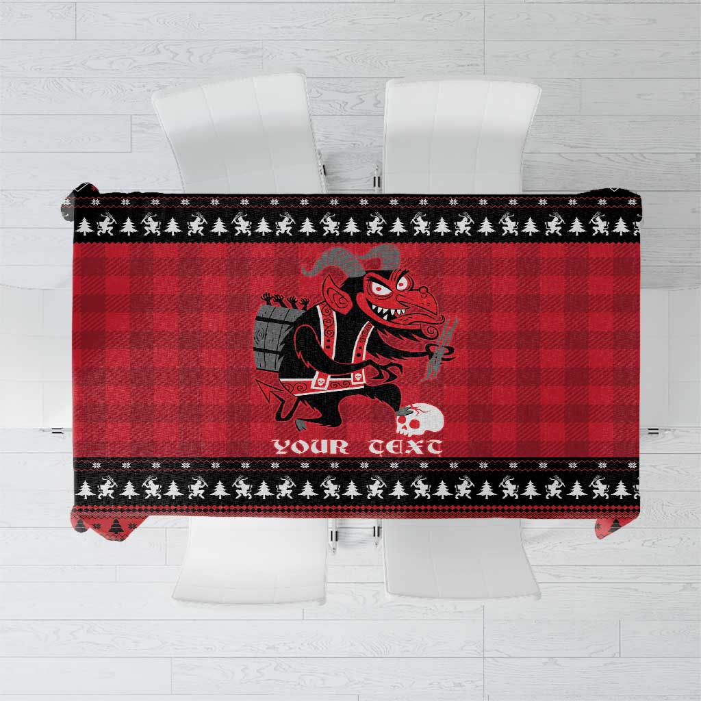 Merry Krampusnacht Personalized Tablecloth Austrian Bavaria Alpine Christmas Demons - Wonder Print Shop