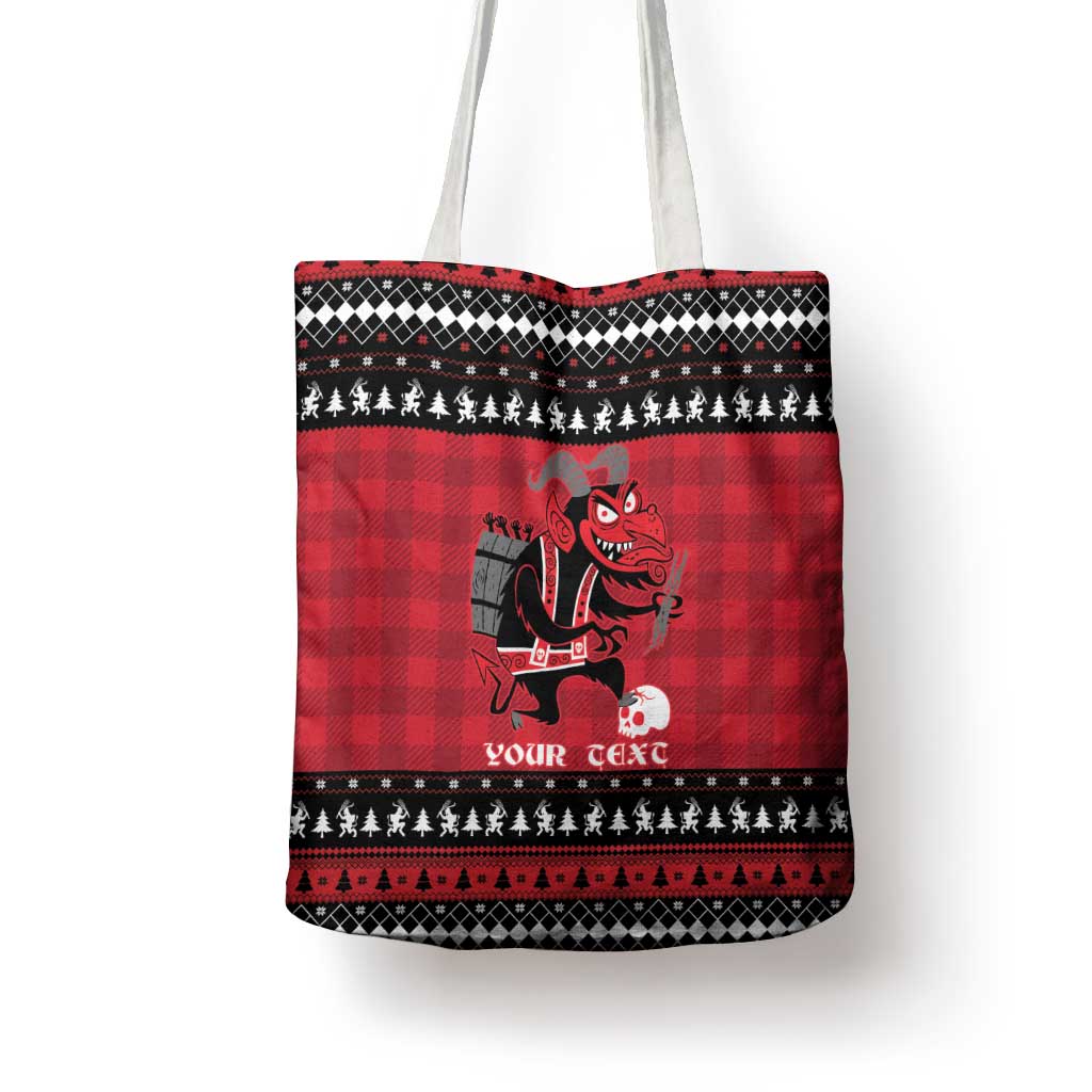 Merry Krampusnacht Personalized Tote Bag Austrian Bavaria Alpine Christmas Demons - Wonder Print Shop