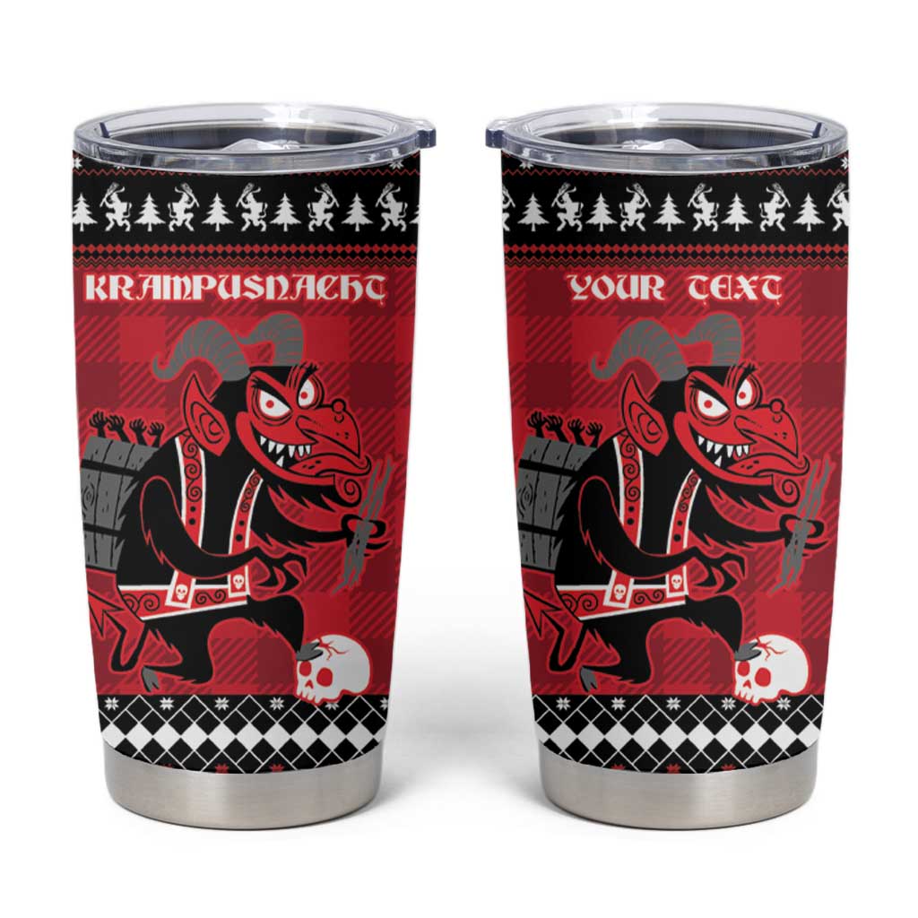 Merry Krampusnacht Personalized Tumbler Cup Austrian Bavaria Alpine Christmas Demons - Wonder Print Shop