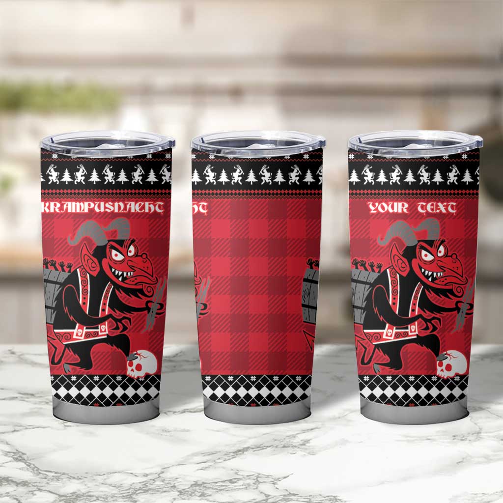 Merry Krampusnacht Personalized Tumbler Cup Austrian Bavaria Alpine Christmas Demons - Wonder Print Shop