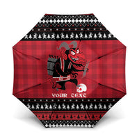 Merry Krampusnacht Personalized Umbrella Austrian Bavaria Alpine Christmas Demons - Wonder Print Shop