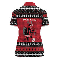 Merry Krampusnacht Personalized Women Polo Shirt Austrian Bavaria Alpine Christmas Demons - Wonder Print Shop