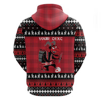 Merry Krampusnacht Personalized Zip Hoodie Austrian Bavaria Alpine Christmas Demons - Wonder Print Shop