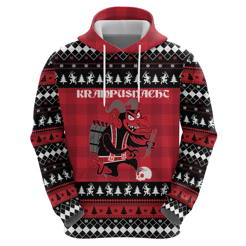 Merry Krampusnacht Personalized Zip Hoodie Austrian Bavaria Alpine Christmas Demons - Wonder Print Shop