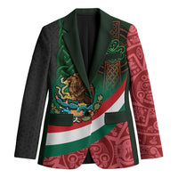 Mexico and Ireland Together Blazer Aztec Sun Mix Celtic Shamrock - Wonder Print Shop