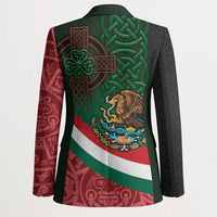 Mexico and Ireland Together Blazer Aztec Sun Mix Celtic Shamrock - Wonder Print Shop