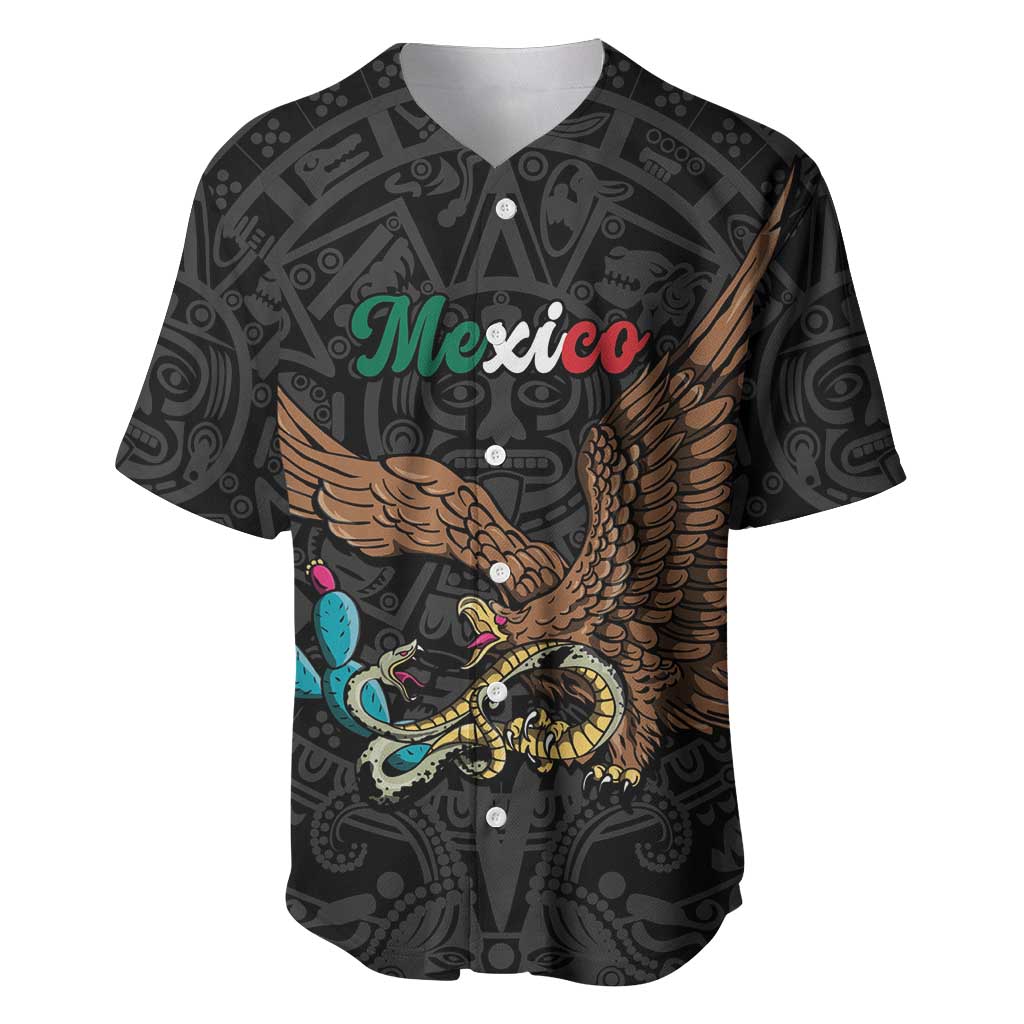Black Mexico Aztec Custom Baseball Jersey Special Edition Heritage - Wonder Print Shop