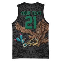 Black Mexico Aztec Custom Basketball Jersey Special Edition Heritage - Wonder Print Shop