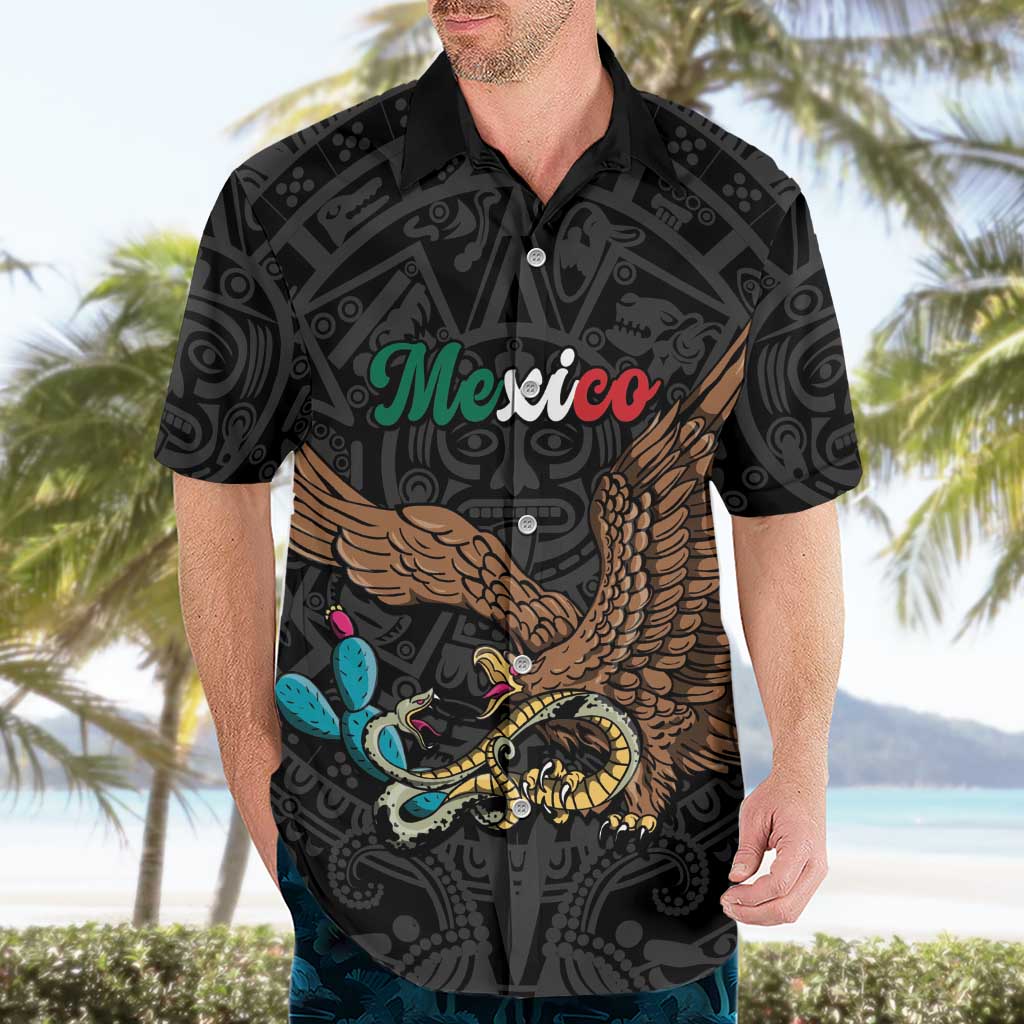 Black Mexico Aztec Custom Hawaiian Shirt Special Edition Heritage - Wonder Print Shop