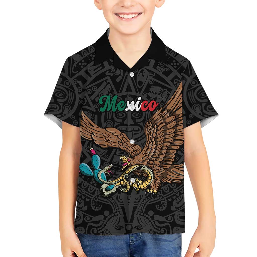 Black Mexico Aztec Custom Hawaiian Shirt Special Edition Heritage - Wonder Print Shop