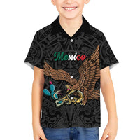 Black Mexico Aztec Custom Hawaiian Shirt Special Edition Heritage - Wonder Print Shop
