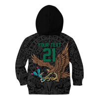 Black Mexico Aztec Custom Kid Hoodie Special Edition Heritage - Wonder Print Shop