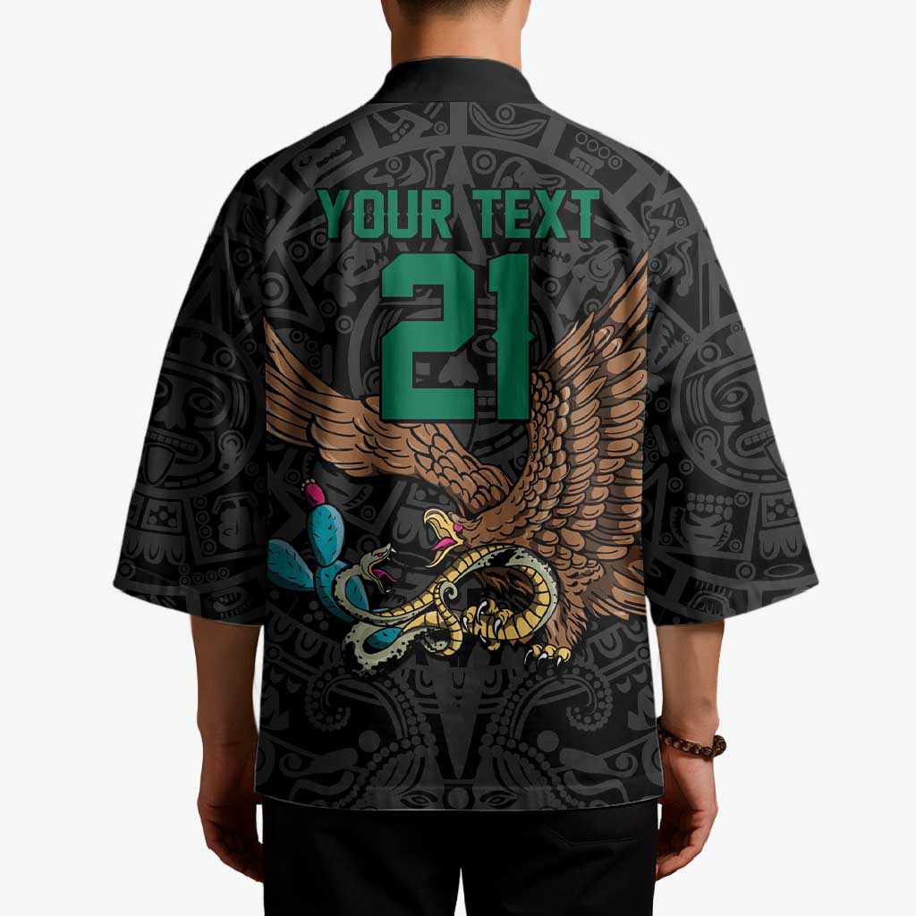 Black Mexico Aztec Custom Kimono Special Edition Heritage - Wonder Print Shop