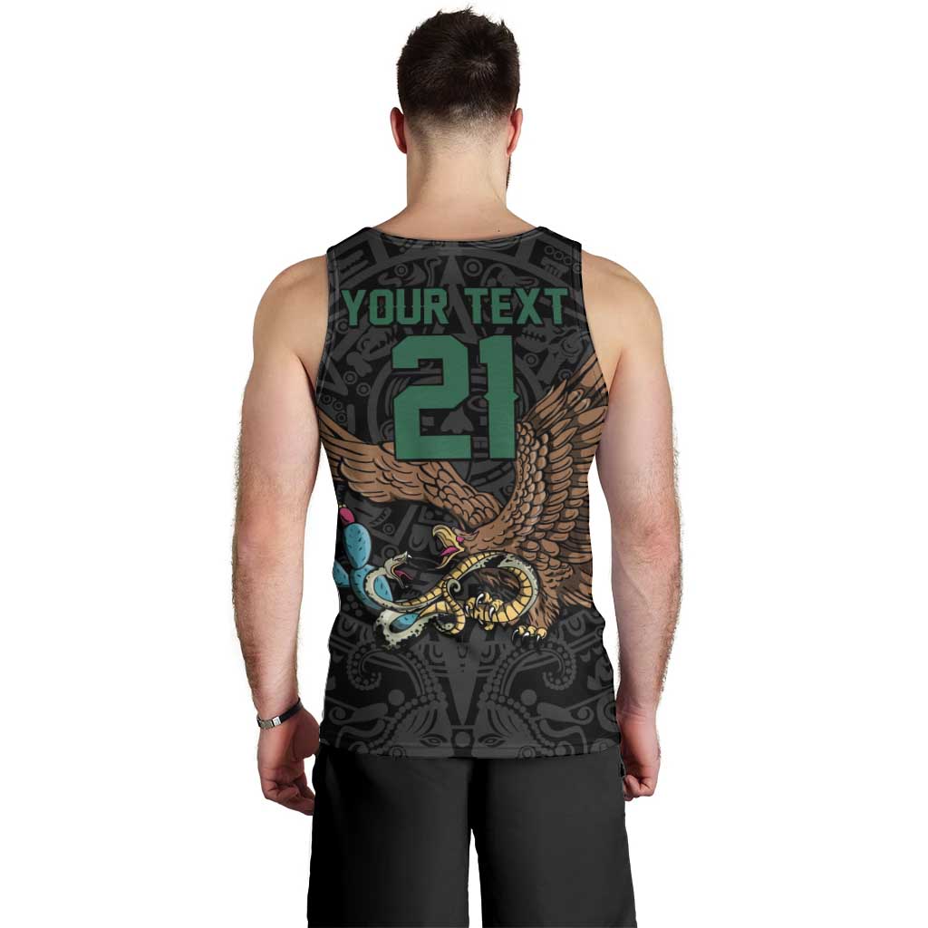 Black Mexico Aztec Custom Men Tank Top Special Edition Heritage - Wonder Print Shop