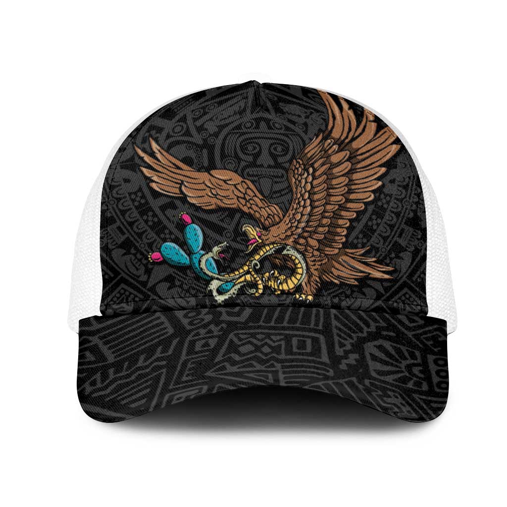 Black Mexico Aztec Mesh Trucker Cap Special Edition Heritage - Wonder Print Shop