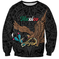 Black Mexico Aztec Custom Sweatshirt Special Edition Heritage - Wonder Print Shop