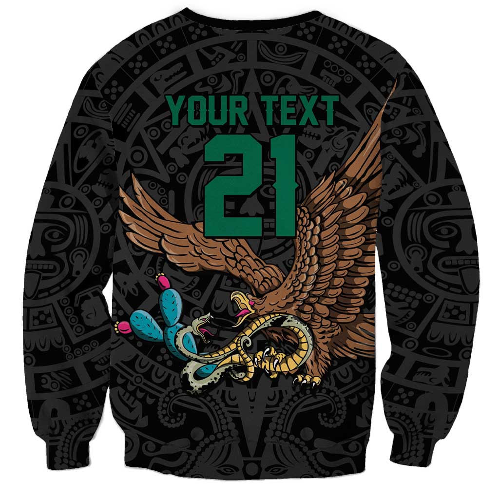 Black Mexico Aztec Custom Sweatshirt Special Edition Heritage - Wonder Print Shop