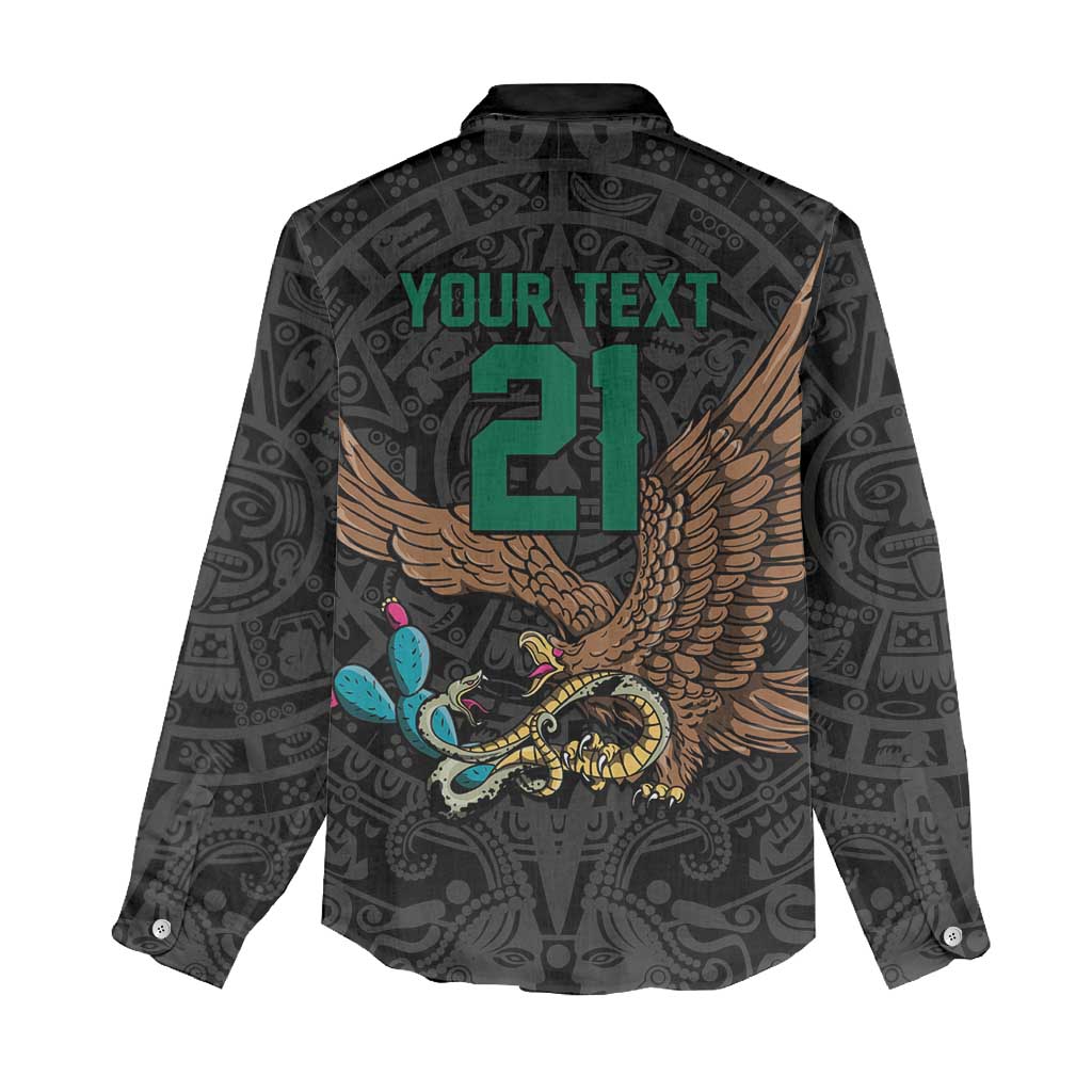 Black Mexico Aztec Custom Women Casual Shirt Special Edition Heritage - Wonder Print Shop
